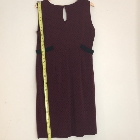 Motherhood Maternity Midi Dress Burgundy SZ Large - Picture 13 of 16